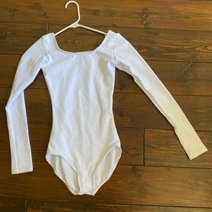 Capezio White Leotard LIKE NEW worn once SMALL